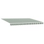 Toldo Retráctil Automático Verde y Blanco 450x300 cm,  Tela de Reemplazo para Toldo de 4.5x3 m Verde y Blanco | Foro24.es | Tu tienda online para hogar, jardín y más Foro24.es