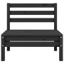 Juego de muebles de jardín 6 piezas negro madera maciza de pino de vidaXL, Conjuntos de jardín - Ref: Foro24-3082476, Precio:...