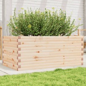 Jardinera de madera maciza de pino 110x60x46 cm en Macetas y jardineras | Comprar online en Foru.es