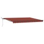 Toldo Retráctil Automático con LED Naranja y Marrón 450x350 cm | Foro24.es | Tu tienda online para hogar, jardín y más Foro24.es