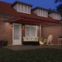Toldo Retráctil Automático con LED Naranja y Marrón 450x350 cm | Foro24.es | Tu tienda online para hogar, jardín y más Foro24.es
