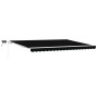 Toldo retráctil manual con LED negro 450x350 cm de , Tela de repuesto para toldo de  para marco de 4.5x3.5 m negro | Foro24.es | Tu tienda online para hogar, jardín y más Foro24.es