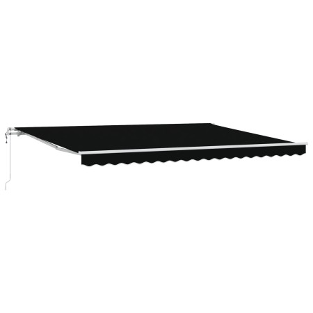 Toldo Retráctil Automático Negro 450x350 cm,  Tela de Reemplazo para Toldo de 4,5x3,5 m Marco Negro | Foro24.es | Tu tienda online para hogar, jardín y más Foro24.es