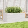 Jardinera de madera maciza de pino blanco 110x60x46 cm en Macetas y jardineras | Comprar online en Foru.es
