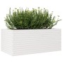 Jardinera de madera maciza de pino blanco 110x60x46 cm en Macetas y jardineras | Comprar online en Foru.es