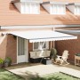 Toldo Retráctil Manual de  con LED Blanco 450x350 cm, Tela de Reemplazo para Toldo  4.5x3.5 m Blanco | Foro24.es | Tu tienda online para hogar, jardín y más Foro24.es