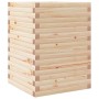 Jardinera de madera maciza de pino 50x50x68,5 cm en Macetas y jardineras | Comprar online en Foru.es