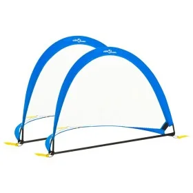 Portería de fútbol niños 2 uds bolsa almacenaje 119x82x84,5 cm de vidaXL, Porterías de fútbol - Ref: Foro24-93365, Precio: 36...