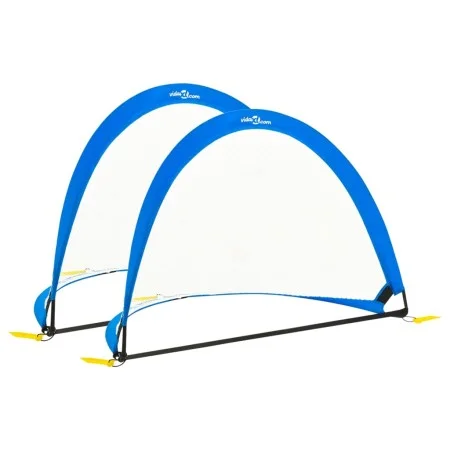 Portería de fútbol niños 2 uds bolsa almacenaje 119x82x84,5 cm de vidaXL, Porterías de fútbol - Ref: Foro24-93365, Precio: 36...