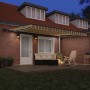 Toldo manual retráctil con LED verde y amarillo 450x350 cm, Tela de repuesto para toldo  de 4.5x3.5 m marco verde y amarillo | Foro24.es | Tu tienda online para hogar, jardín y más Foro24.es