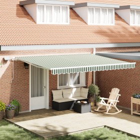 Comprar Toldo Manual Retráctil con LED Verde y