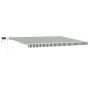 Toldo Manual Retráctil  con LED Verde y Blanco 450x350 cm, Tela de Reemplazo para Toldo  de 4.5x3.5 m Verde y Blanco | Foro24.es | Tu tienda online para hogar, jardín y más Foro24.es