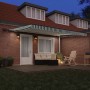 Toldo Retráctil Manual con LED Verde y Blanco 450x350 cm, Tela de Recambio para Toldo  para Marco de 4,5x3,5 m Verde y Blanco | Foro24.es | Tu tienda online para hogar, jardín y más Foro24.es