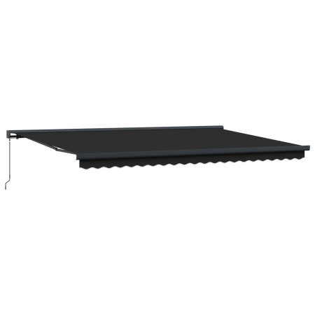 Toldo Retráctil Manual Antracita 500x300 cm | Foro24.es | Tu tienda online para hogar, jardín y más Foro24.es