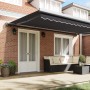 Toldo Retráctil Manual Antracita 500x300 cm | Foro24.es | Tu tienda online para hogar, jardín y más Foro24.es