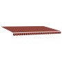 Toldo Retráctil Manual con LED en Naranja y Marrón, 500x300 cm | Foro24.es | Tu tienda online para hogar, jardín y más Foro24.es