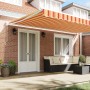 Toldo retráctil manual Naranja y Blanco 500x300 cm | Foro24.es | Tu tienda online para hogar, jardín y más Foro24.es