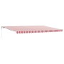 Toldo Retráctil Automático a Rayas Rojas y Blancas 500x300 cm | Foro24.es | Tu tienda online para hogar, jardín y más Foro24.es