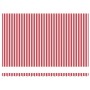 Toldo Retráctil Manual Rayas Rojas y Blancas 500x300 cm | Foro24.es | Tu tienda online para hogar, jardín y más Foro24.es