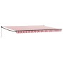 Toldo Retráctil Manual Rayas Rojas y Blancas 500x300 cm | Foro24.es | Tu tienda online para hogar, jardín y más Foro24.es