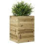 Jardinera madera de pino impregnada 50x50x68,5 cm en Macetas y jardineras | Comprar online en Foru.es