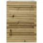 Jardinera madera de pino impregnada 50x50x68,5 cm en Macetas y jardineras | Comprar online en Foru.es