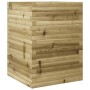 Jardinera madera de pino impregnada 50x50x68,5 cm en Macetas y jardineras | Comprar online en Foru.es