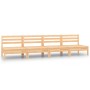 Juego de muebles de jardín 4 piezas madera maciza de pino de vidaXL, Conjuntos de jardín - Ref: Foro24-3082482, Precio: 168,5...