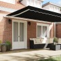 Toldo Automático Retráctil  Negro 500x300 cm, Tela de Reemplazo para Toldo de 5x3 m Negra | Foro24.es | Tu tienda online para hogar, jardín y más Foro24.es