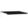 Toldo Retráctil Automático  Negro 500x300 cm, Tela de Repuesto para Toldo  de 5x3 m Marco Negro | Foro24.es | Tu tienda online para hogar, jardín y más Foro24.es