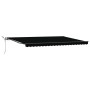 Toldo Retráctil Automático con LED Negro 500x300 cm, Tela de Reemplazo para Toldo  de 5x3 m Negro | Foro24.es | Tu tienda online para hogar, jardín y más Foro24.es