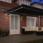 Toldo Retráctil Automático con LED Negro 500x300 cm, Tela de Reemplazo para Toldo  de 5x3 m Negro | Foro24.es | Tu tienda online para hogar, jardín y más Foro24.es