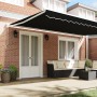 Toldo Retráctil Manual  Negro 500x300 cm, Tela de Reemplazo para Toldo  5x3 m Negro | Foro24.es | Tu tienda online para hogar, jardín y más Foro24.es