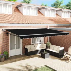 Comprar Toldo Retráctil Automático Negro 500x300