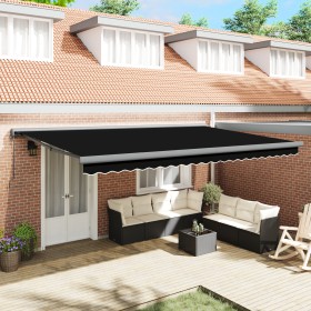 Comprar Toldo Retráctil Automático Negro 500x300