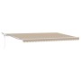 Toldo Retráctil Automático con LED Beige 500x300 cm,  Tela de Reemplazo para Toldo de 5x3 m Beige | Foro24.es | Tu tienda online para hogar, jardín y más Foro24.es