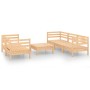 Juego de muebles de jardín 6 piezas madera maciza de pino de vidaXL, Conjuntos de jardín - Ref: Foro24-3082472, Precio: 265,7...