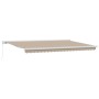 Toldo Retráctil Manual  Beige 500x300 cm, Tela de Reemplazo para Toldo  de 5x3 m Beige | Foro24.es | Tu tienda online para hogar, jardín y más Foro24.es