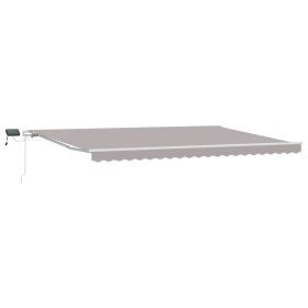 Comprar Toldo Retráctil Manual con LED Gris Claro