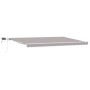 Toldo Retráctil Manual con LED Gris Claro 500x300 cm,  Tela de Reemplazo para Toldo de 5x3 m Marco Gris Claro | Foro24.es | Tu tienda online para hogar, jardín y más Foro24.es