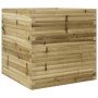Jardinera de madera de pino impregnada 70x70x68,5 cm en Macetas y jardineras | Comprar online en Foru.es