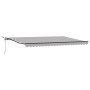 Toldo Retráctil Automático  con Luz Gris Claro 500x300 cm, Tela de Reemplazo para Toldo  para Marco de 5x3 m Gris Claro | Foro24.es | Tu tienda online para hogar, jardín y más Foro24.es