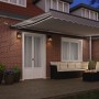 Toldo Retráctil Automático  con Luz Gris Claro 500x300 cm, Tela de Reemplazo para Toldo  para Marco de 5x3 m Gris Claro | Foro24.es | Tu tienda online para hogar, jardín y más Foro24.es