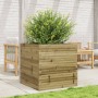 Jardinera de madera de pino impregnada 70x70x68,5 cm en Macetas y jardineras | Comprar online en Foru.es