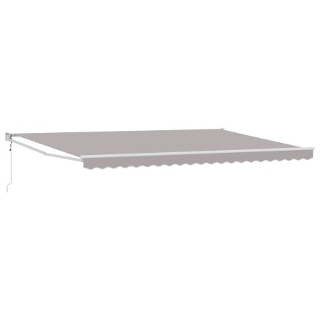 Toldo Retráctil Automático Gris 500x300 cm,  Tela de Reemplazo para Toldo de 5x3 m Gris Claro | Foro24.es | Tu tienda online para hogar, jardín y más Foro24.es