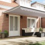 Toldo Retráctil Automático Gris Claro 500x300 cm, Tela de Reemplazo para Toldo de 5x3 m Marco Gris Claro de , Toldos - Ref: F...