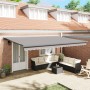 Toldo Retráctil Automático Gris Claro 500x300 cm,  Tela de Reemplazo para Toldo de 5x3 m Gris Claro | Foro24.es | Tu tienda online para hogar, jardín y más Foro24.es