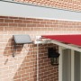 Toldo manual retráctil  con LED rojo 500x300 cm, Tela de reemplazo para toldo  para marco de 5x3 m rojo | Foro24.es | Tu tienda online para hogar, jardín y más Foro24.es