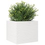Jardinera madera maciza de pino blanco 80x80x68,5 cm en Macetas y jardineras | Comprar online en Foru.es