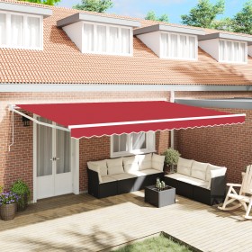 Comprar Toldo Retráctil Automático Rojo 500x300